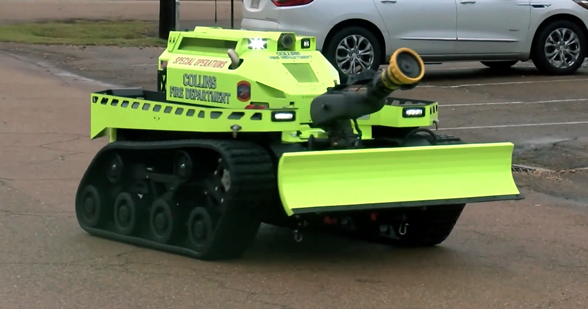 Firefighting Robots Collins Fire Department acquires Thermite RS-3 firefighting robot for ...