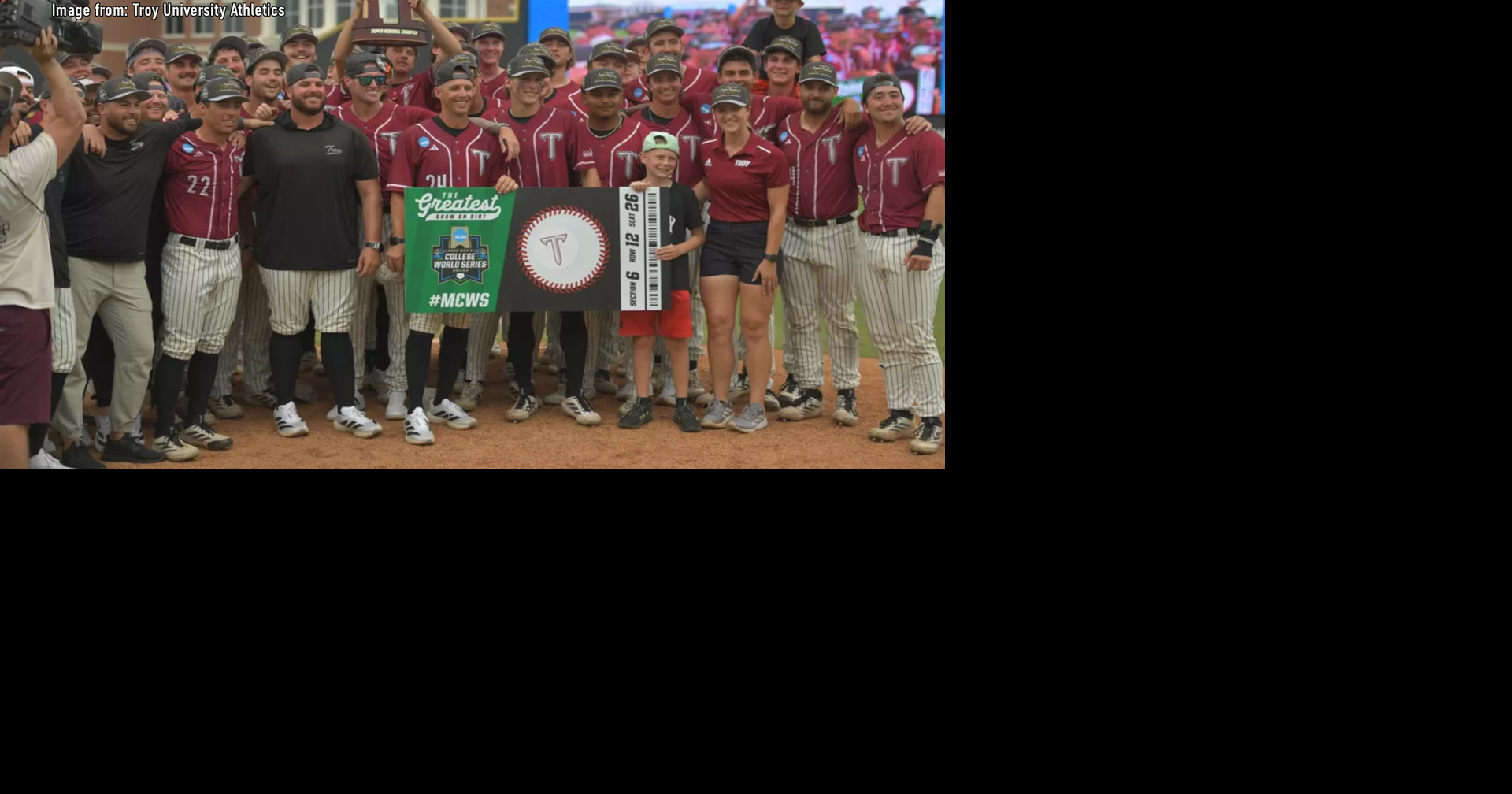 Troy beats UA Little Rock 7-2 to advance to College World Series