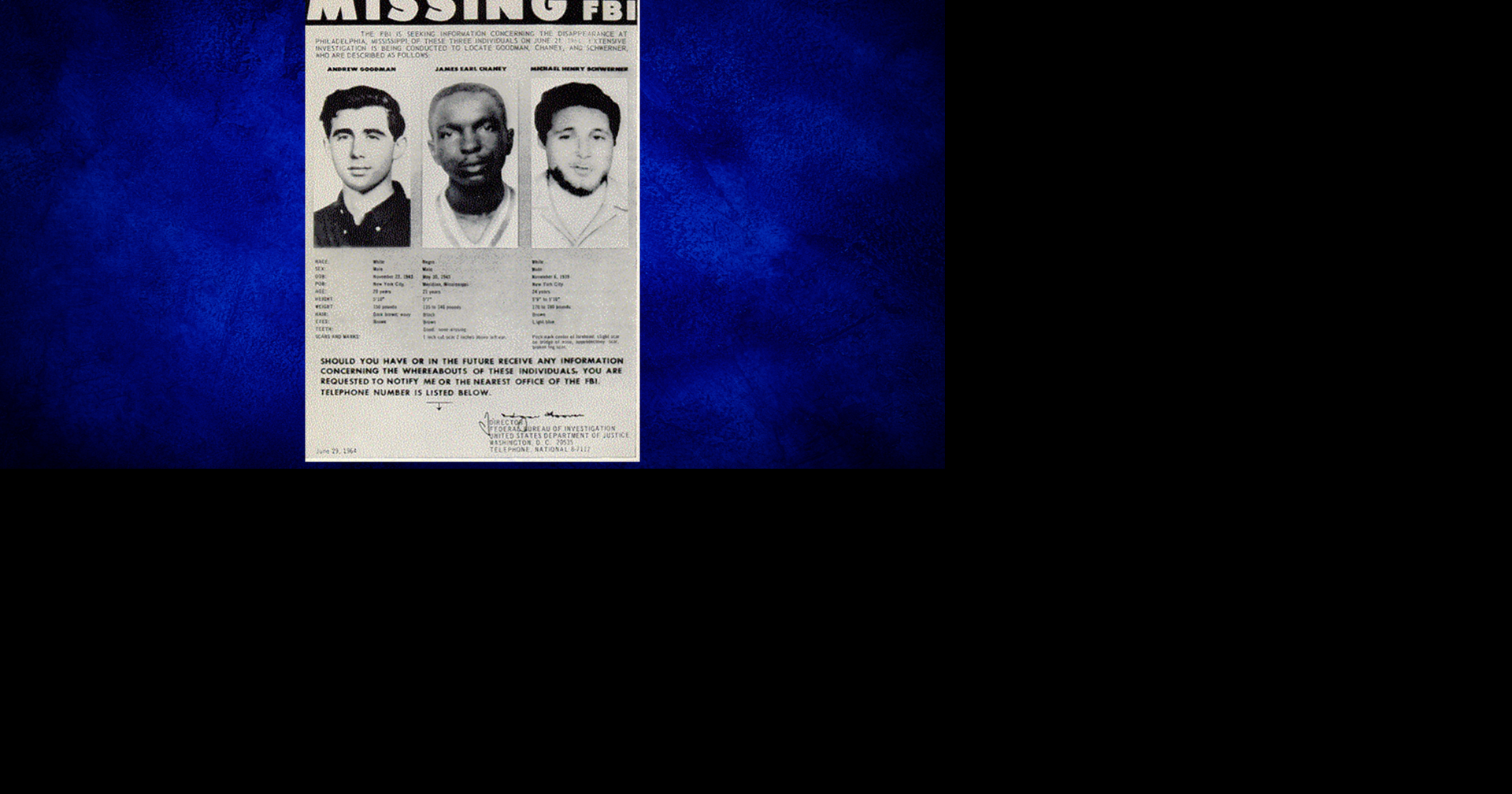 Museum lecture to explore solving the "Mississippi Burning" case