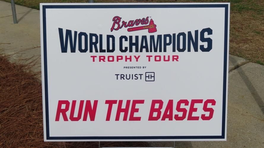 Braves World Series Trophy at J.I. Clements Stadium March 22 - Grice Connect