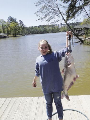 4-Year-Old Girl Catches a Flathead Catfish Bigger Than Her - Wide