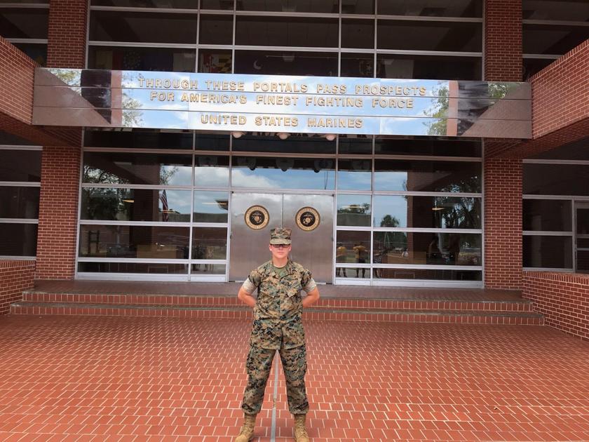Todd Completes Boot Camp At Marine Corps Recruit Depot News Unionrecorder Com - military gate w fences roblox