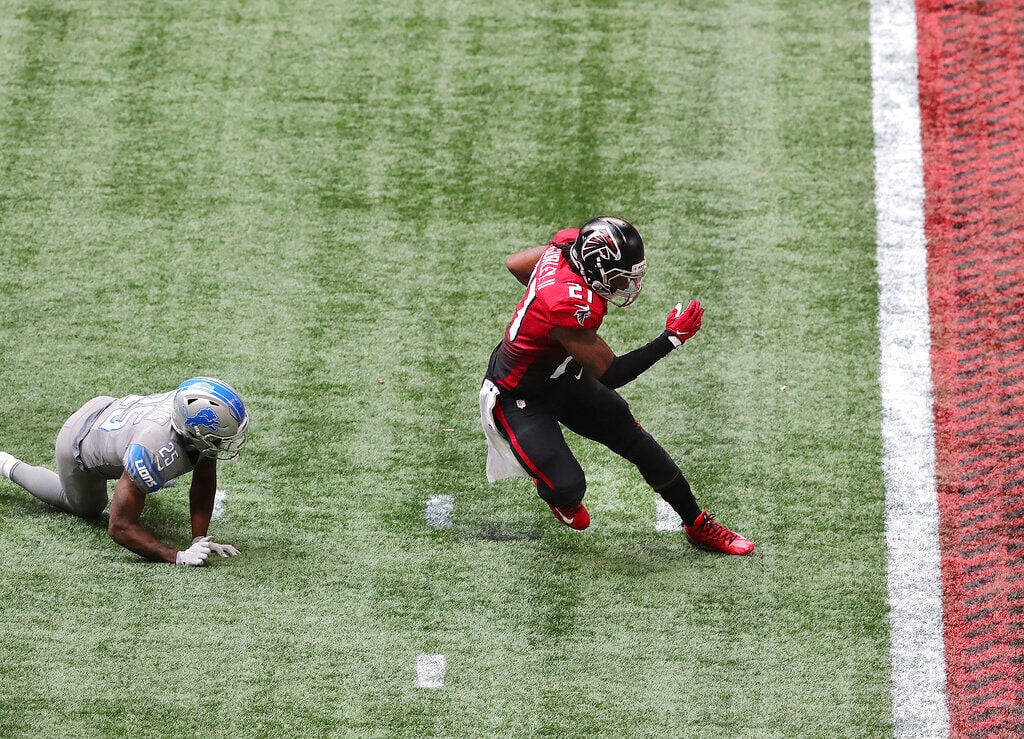 Falcons RB Todd Gurley 'mad as hell' for scoring go-ahead TD in loss to  Lions