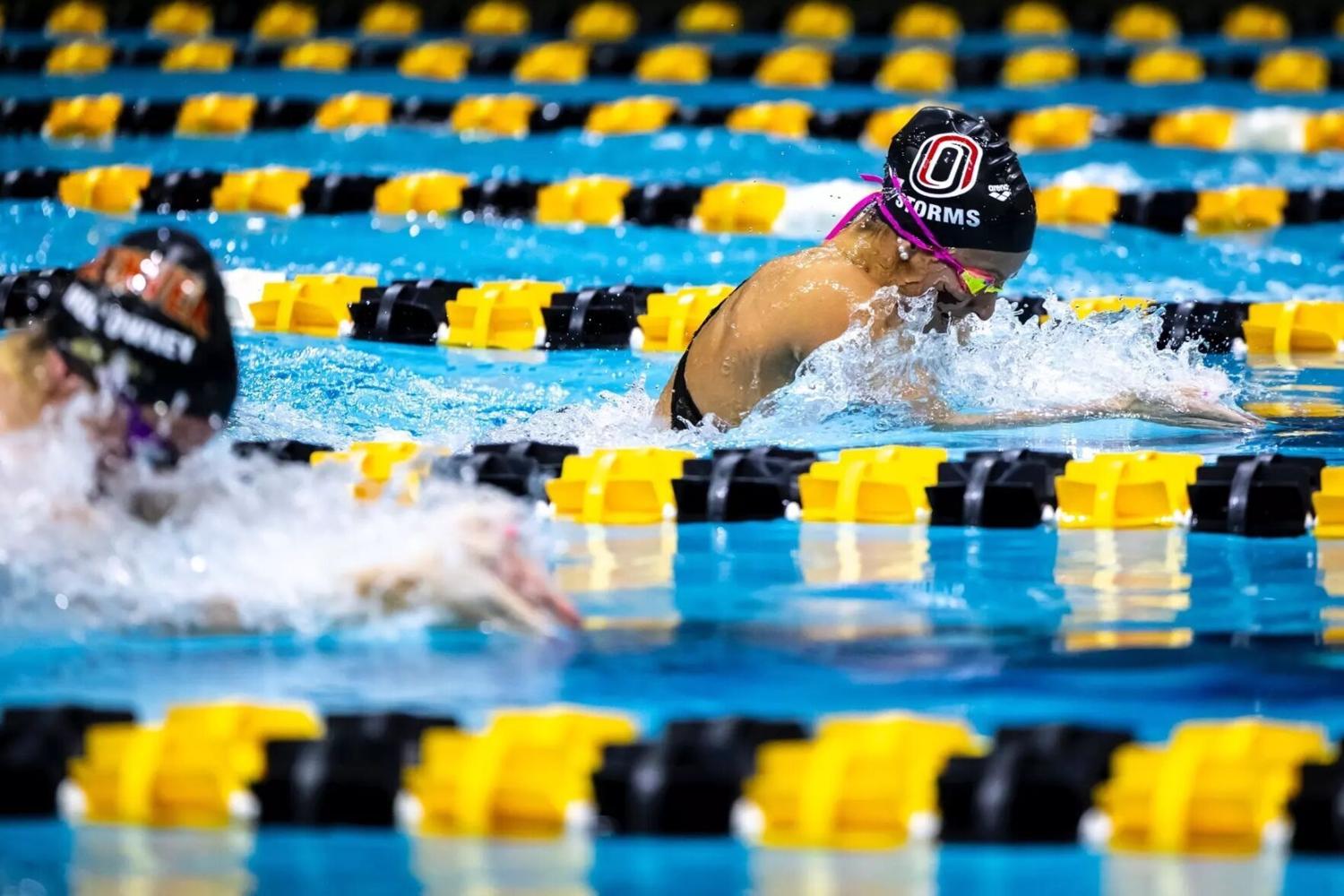 Omaha swim and dive sets nine school records at Summit League ...
