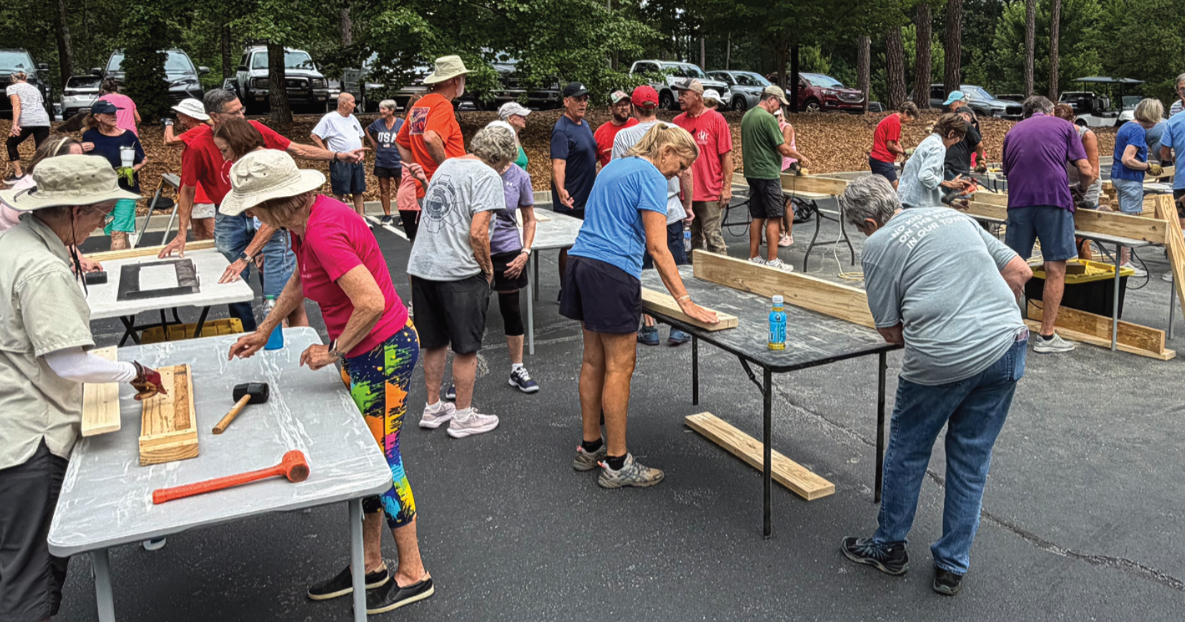 Golf leagues team up for charity bed build