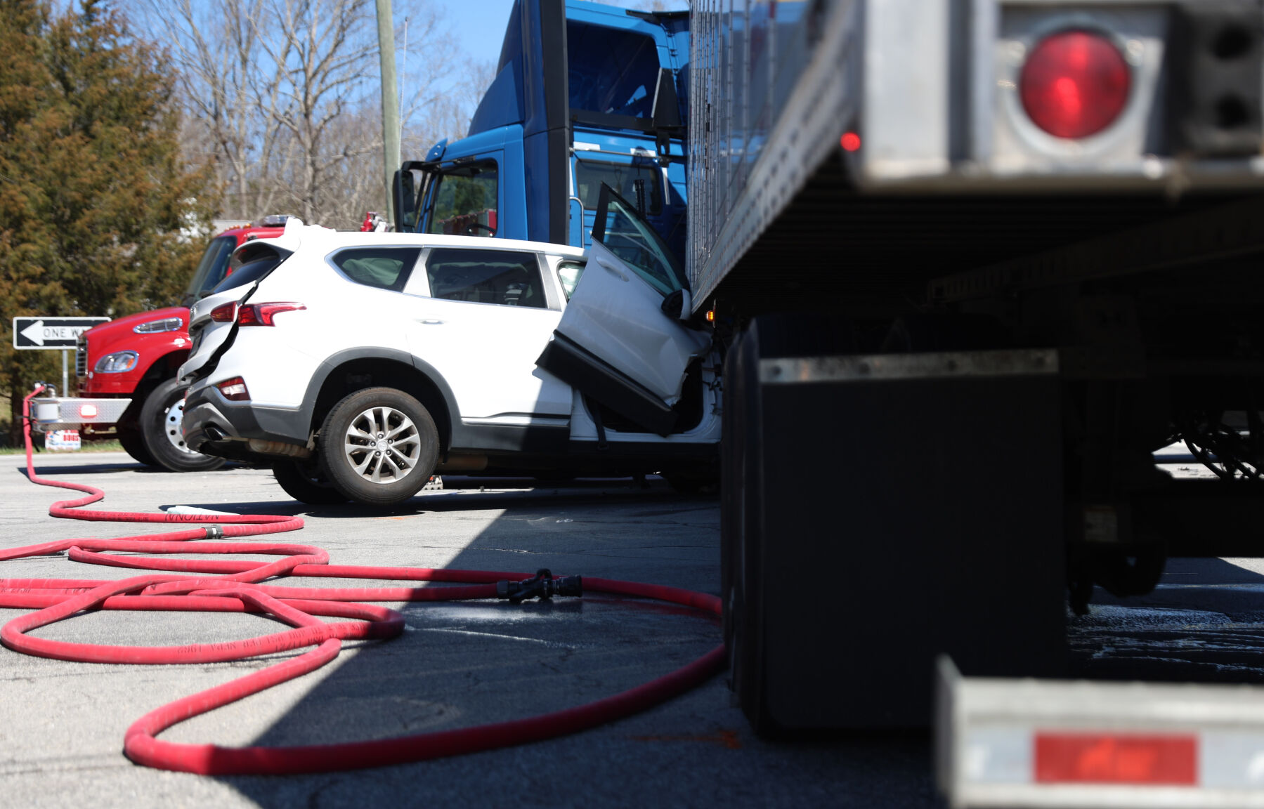 2 injured after car lodged under semi | News | upstatetoday.com