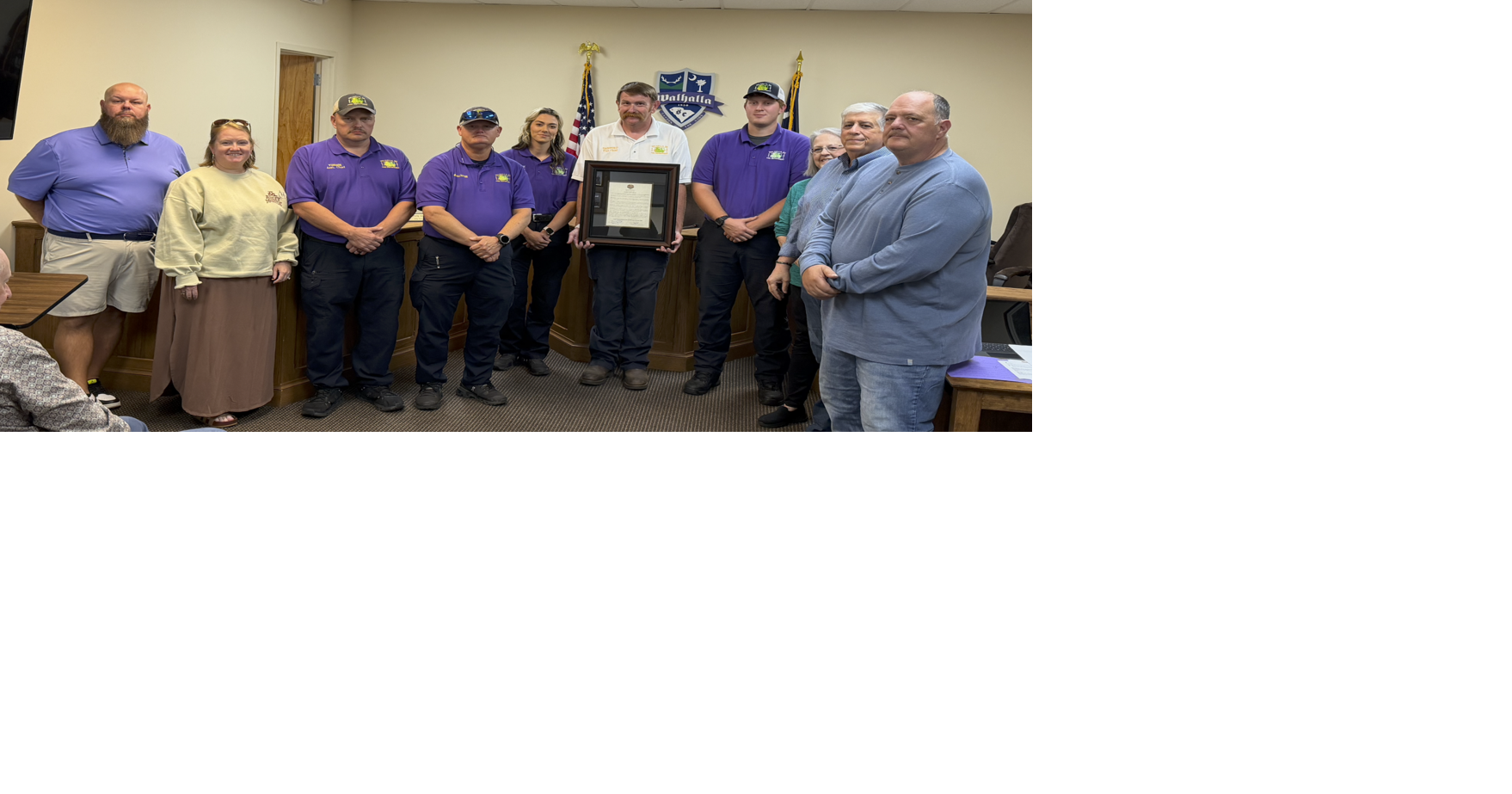 Walhalla honors firefighters, police after downtown blaze