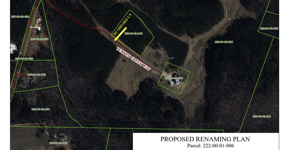 Oconee OKs request to rename portion of Rushford Lane