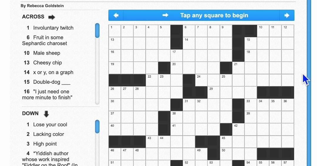 Crossword How To Multimedia upstatetoday com