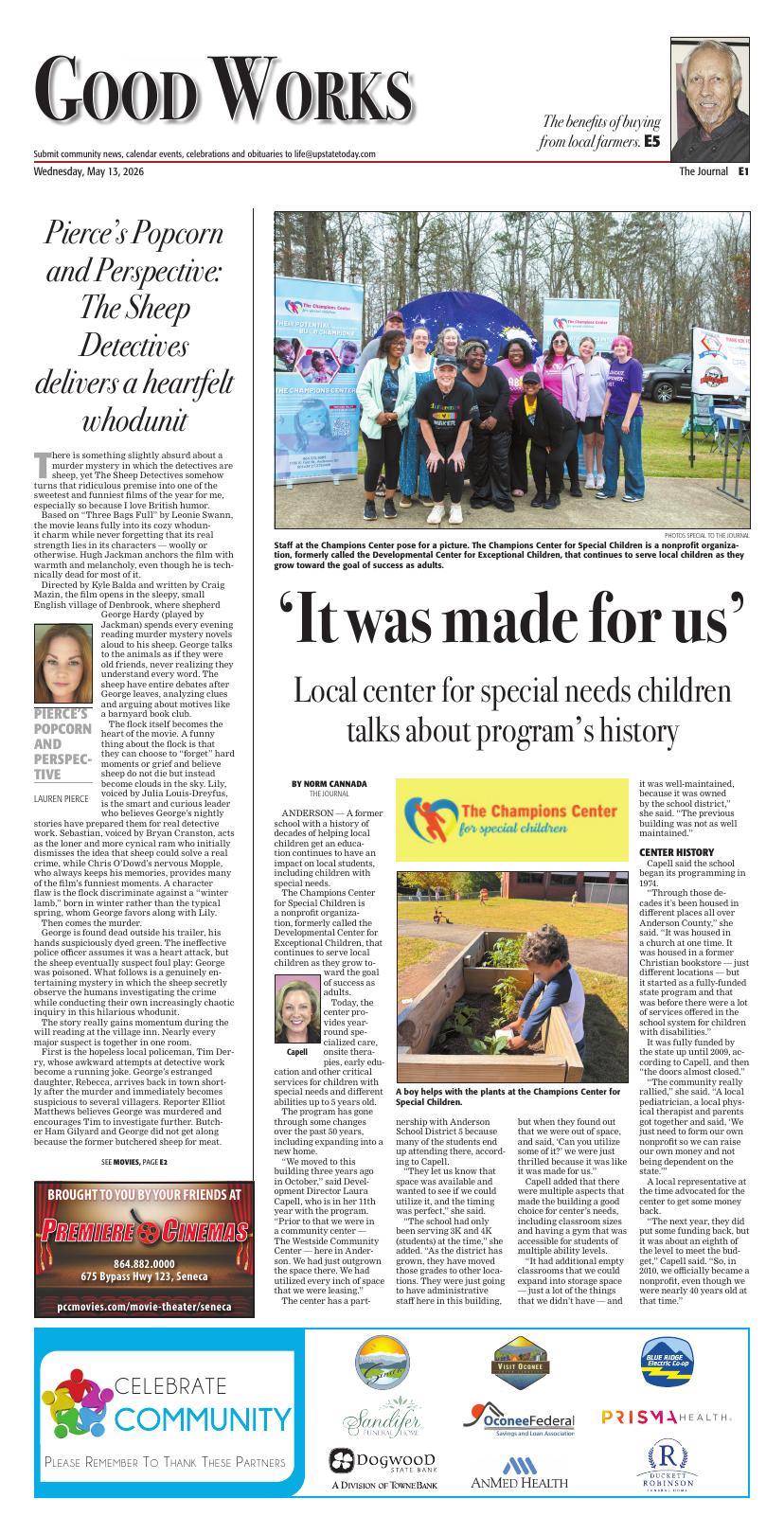 Page E01 | e-Edition | upstatetoday.com