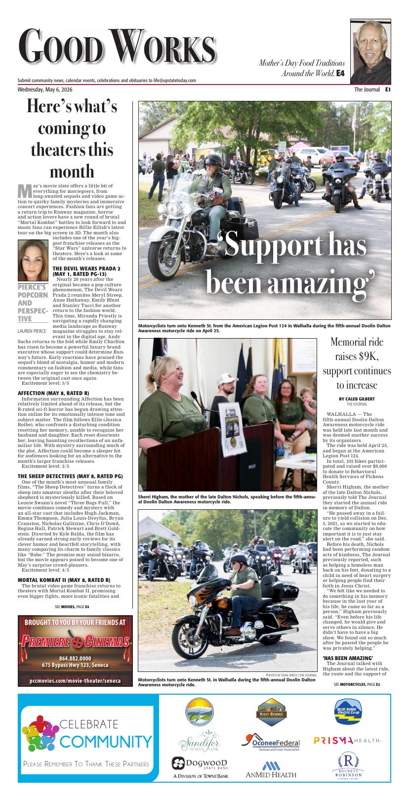Page E01 | e-Edition | upstatetoday.com