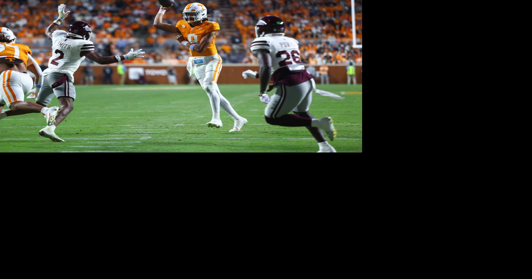 SEC studentathlete availability report Tennessee football quarterback