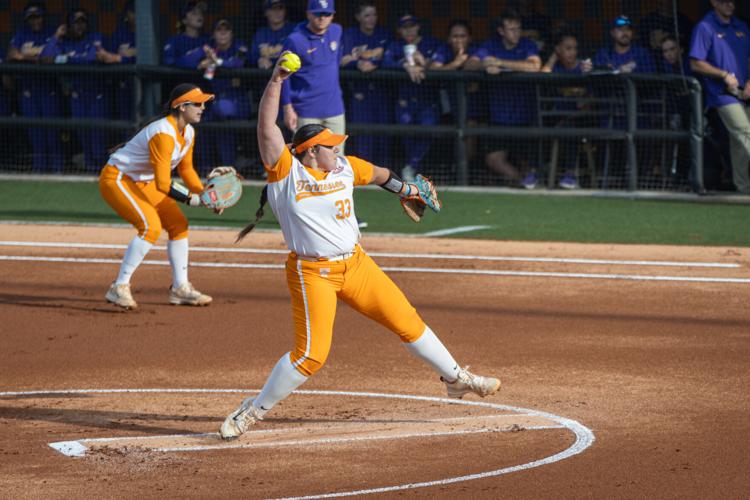 Tennessee softball's pitching throws shutout to win series opener against LSU