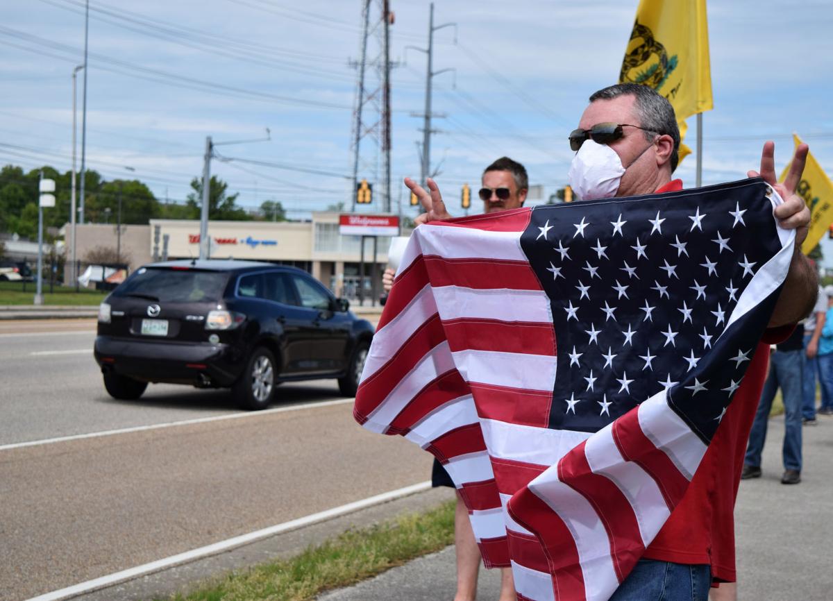 Knoxville Freedom Rally protesters line streets in Tennessee cities to