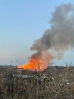 Standard Knitting Mill Building on fire twice today