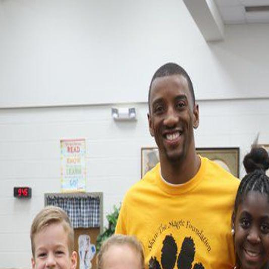 Malcolm Mitchell promotes the importance of reading