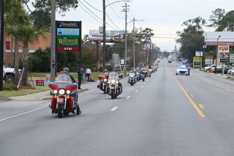 Outback Riders preparing for toy ride
