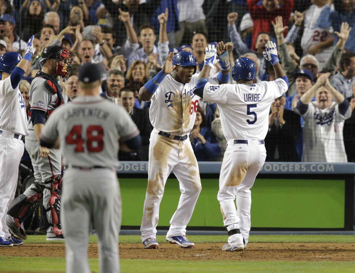 Dodgers beat Braves 4-3 to win NLDS on Uribe homer - The San Diego  Union-Tribune