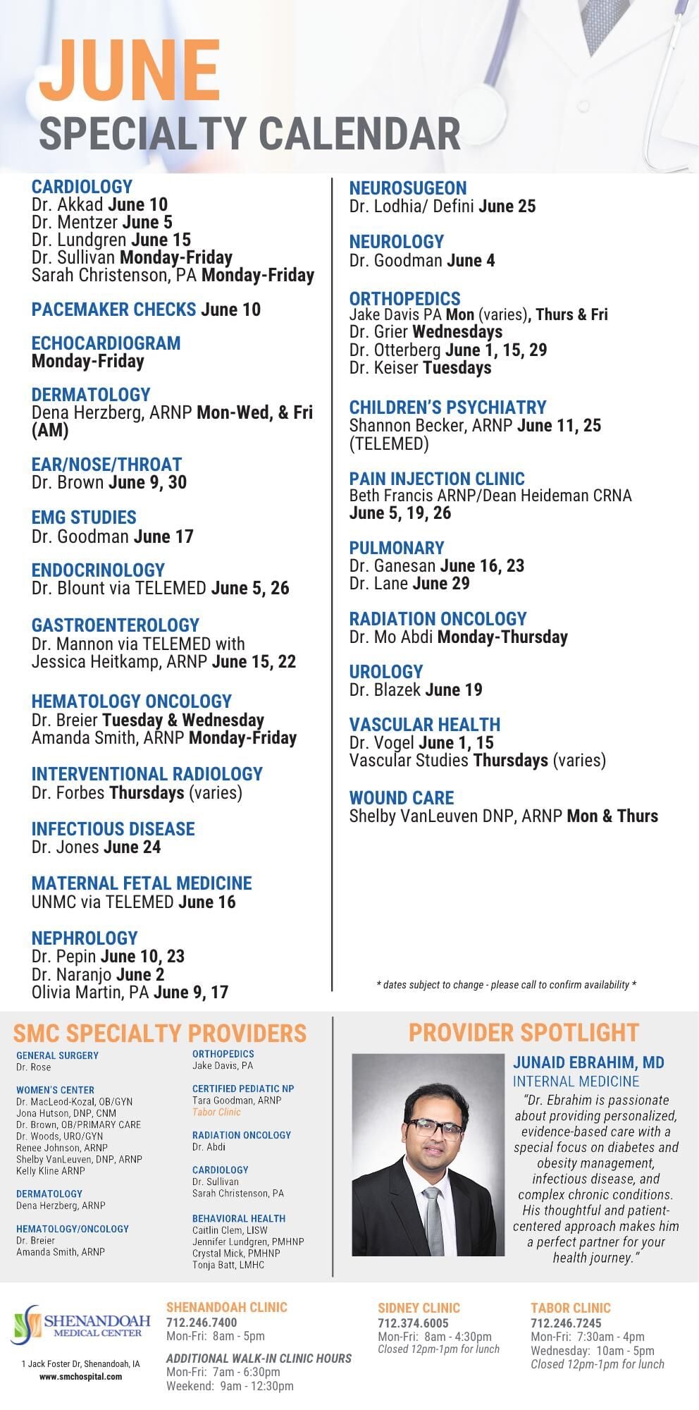 SHENANDOAH MEDICAL CENTER
