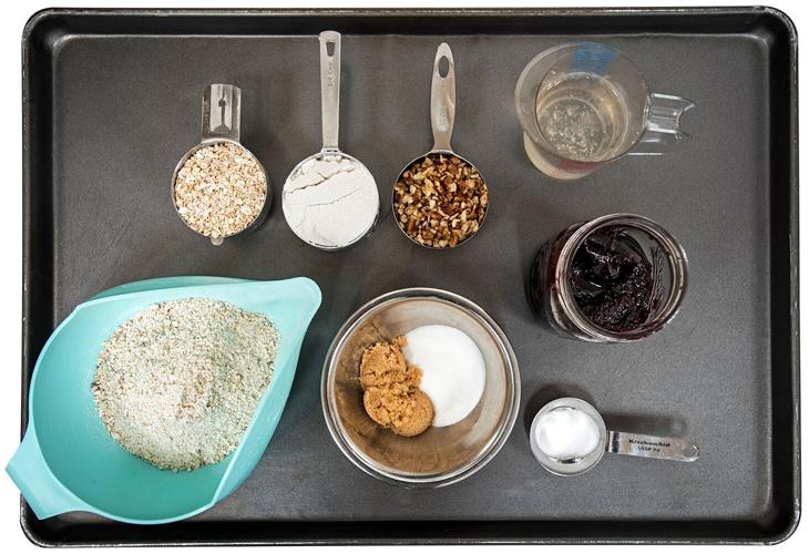 Jam crumble bars ingredients