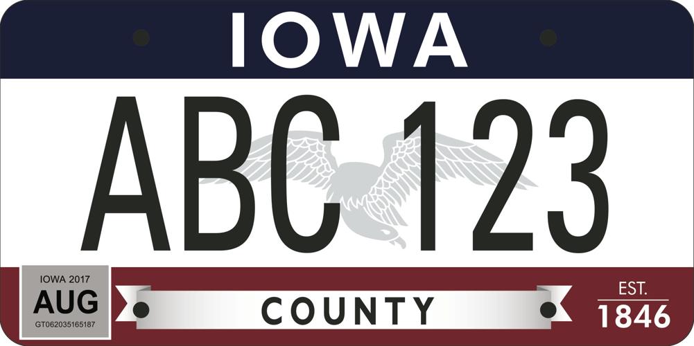 3 new potential designs for Iowa's new license plates