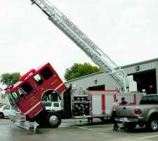 New aerial fire truck offers wide variety of safety features