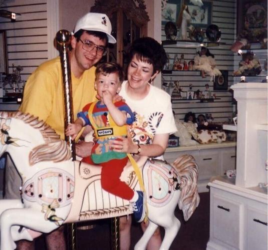 Kent and Leisa Walker pose with their son Sam when he was about 20 months old.