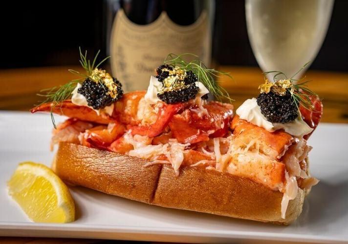 The High Roller lobster roll from JR's SouthPork Ranch at the Iowa State Fair, July 30, 2025.