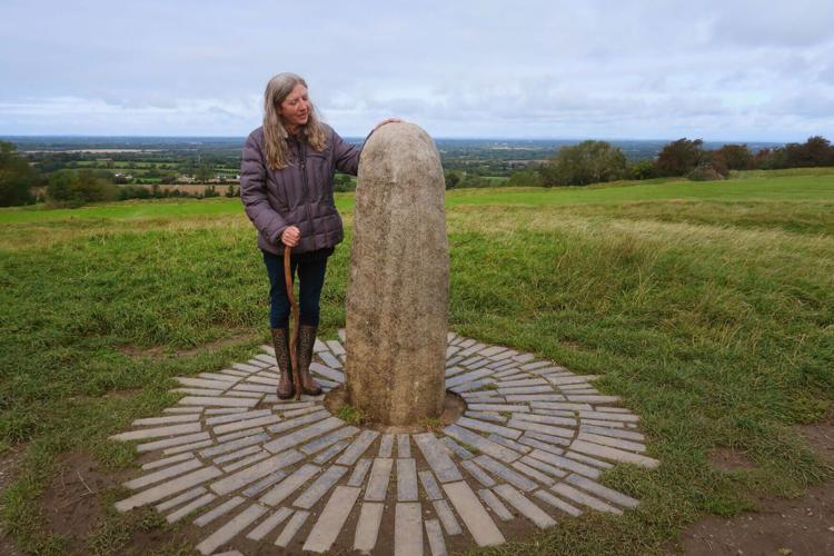 Treasa Kerrigan, a high priestess, believes in the power of sacred sites such as the Hill of Tara in Ireland.