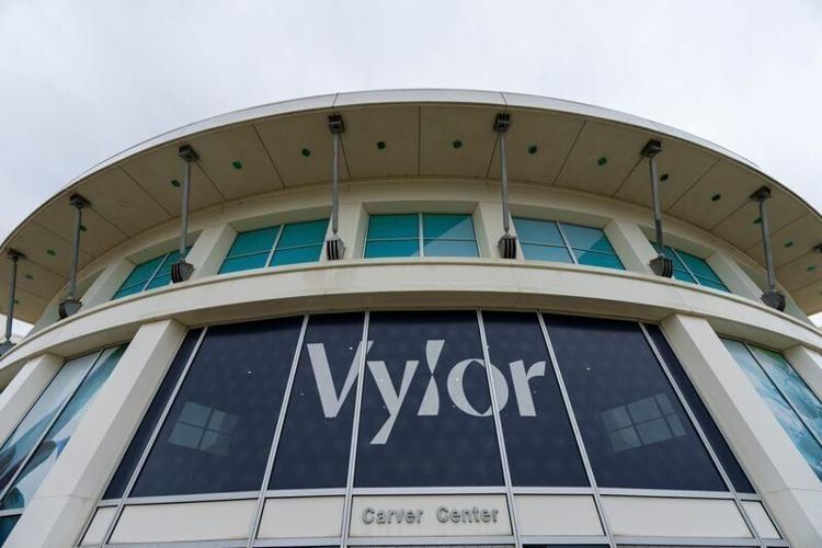 New signs are unveiled as Corteva spinoff Vylor establishes its headquarters Thursday, Oct. 1, in Johnston.
