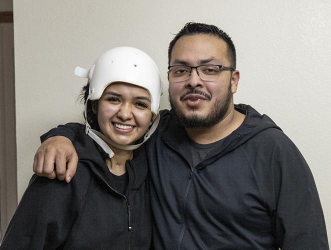 Angie Lopez recovers from motorcycle collision