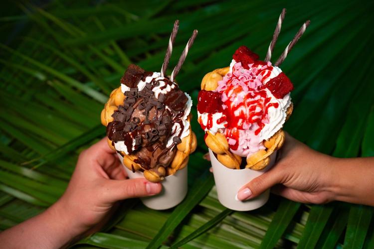 Tidal Treats has ice cream and dessert within Norwegian Cruise Line’ s Great Tides Waterpark on Great Stirrup Cay in the Bahamas.