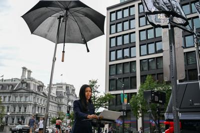 MS Now correspondent reports outside White House grounds after ban