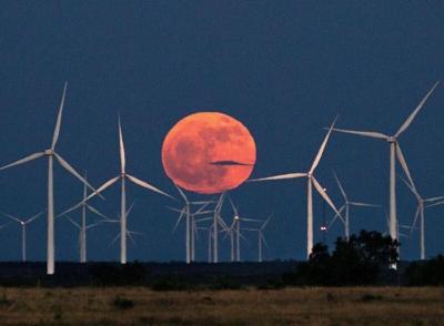 The Strawberry Moon rising on Friday June 21, 2024.