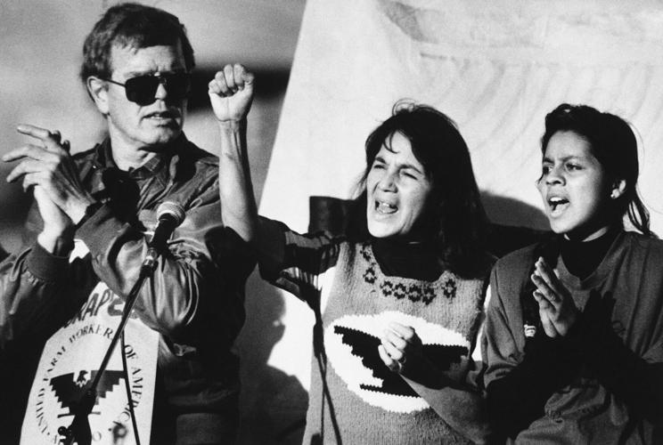 Dolores Huerta,  Howard Wallace, Maria  Elena Chavez