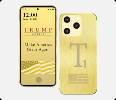 Promotional image of the "T1 Phone" by Trump Mobile, set to become available for $499 in August.The Trump Organization announced the new Trump Mobile business venture on June 16, including the phone and a wireless service plan.