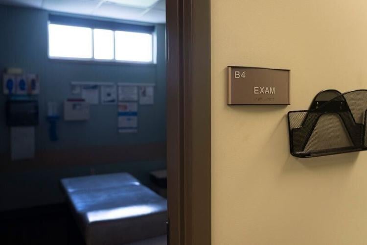 A hospital exam room.