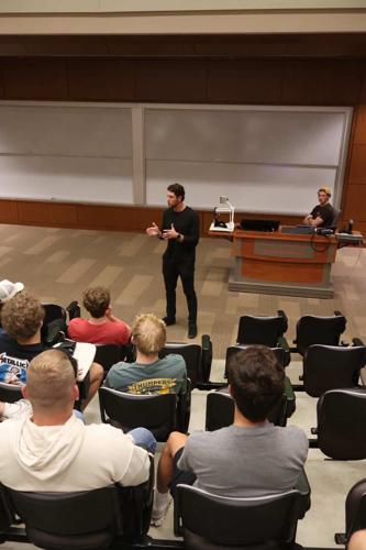 Conrad Hawley speaking