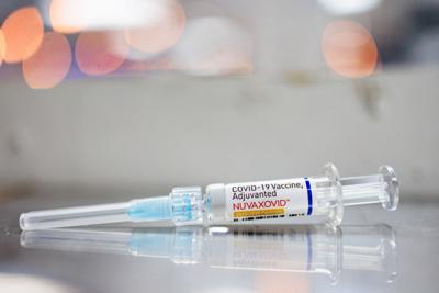 FILE PHOTO: An illustration photo shows a dose of Novavax Nuvaxovid COVID-19 vaccine in Schwenksville