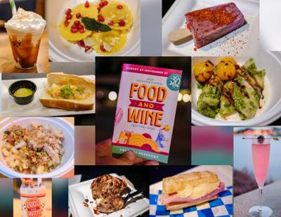 The Epcot International Food& Wine Festival features more than 200 food and drink items during the festival’ s 30th anniversary this year at Walt Disney World.