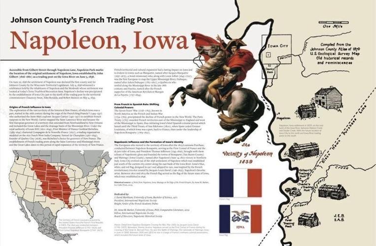 Napoleon was Iowa City’s original name when it was founded in 1838. Along with Bonaparte, Marengo, Waterloo, and Massena, Napoleon/Iowa City is one of several Iowa locations named after battles or events associated with France’s first emperor, Napoleon ...