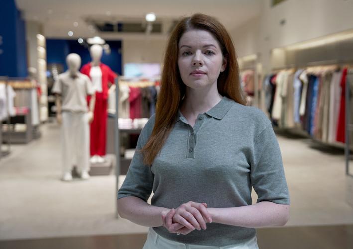 E-commerce director at fashion brand Finn Flare Marina Drozhzhina poses for a picture in Moscow