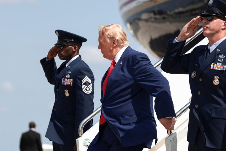 U.S. President Trump attends dignified transfer for U.S. Army service members killed in the Iran war