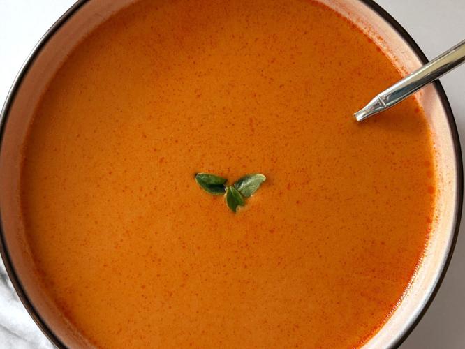 High-protein tomato soup