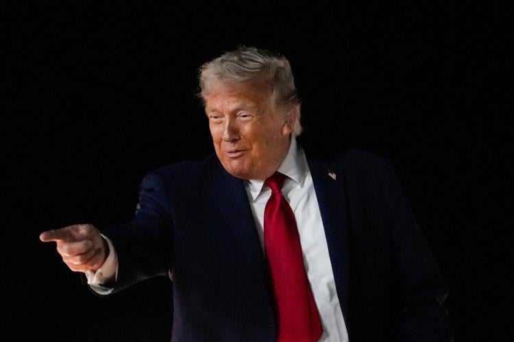 U.S. President Trump attends Game 3 of the NBA Finals in New York
