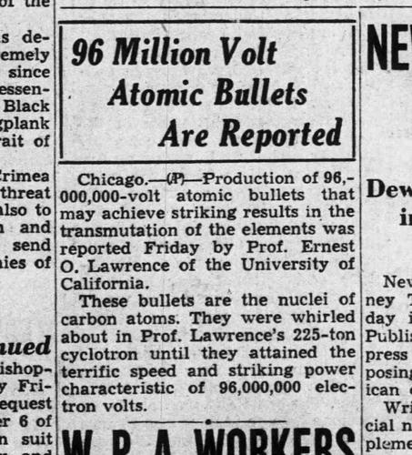 Prof. Ernest O. Lawrence