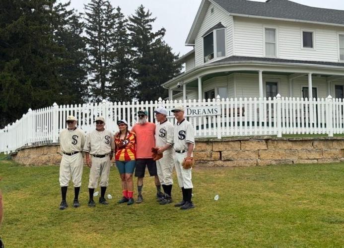 RAGBRAI riders visit the Field of Dreams movie site on Day 7, Saturday, July 25, 2026.