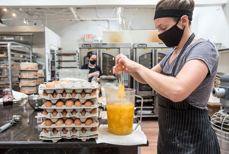 Maxie B's cracking eggs