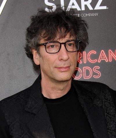 Author Neil Gaiman at the premiere of the TV adaptation of "American Gods," on April 20, 2017, at The Cinerama Dome Theatre in Los Angeles.