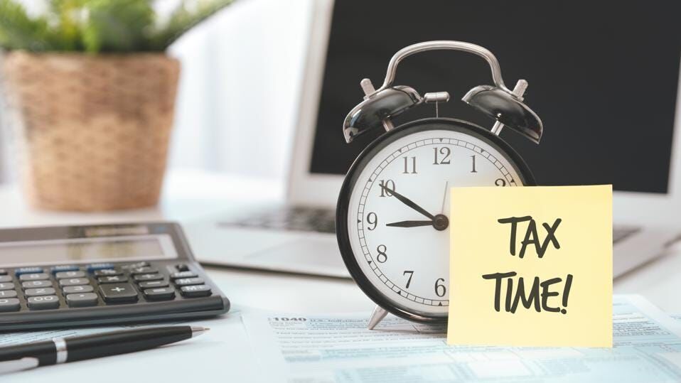 Tax time concept, accountancy, tax refund concept